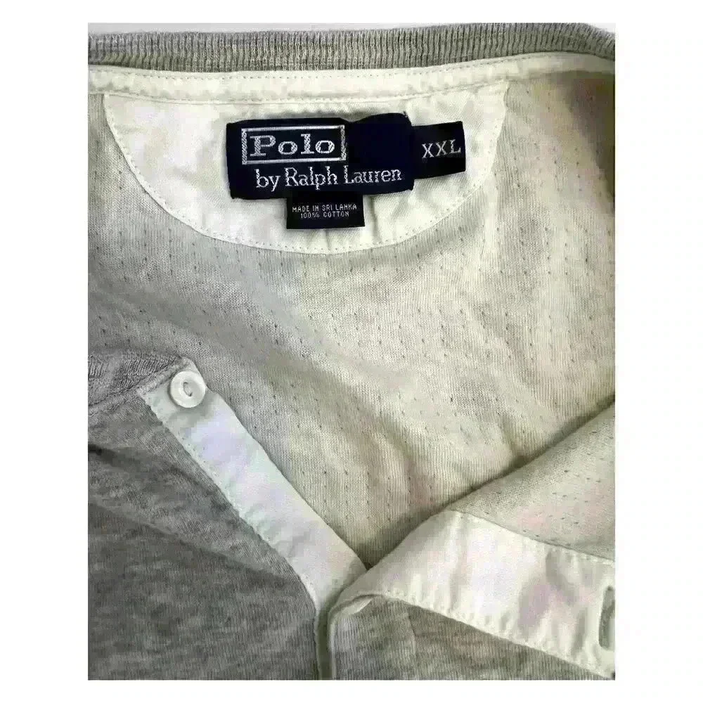 Polo Ralph Lauren Mens Polo Gray Long Sleeve Crew Neck T Shirt Size XXL